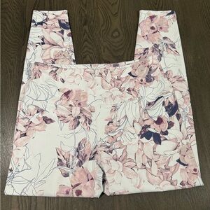 Apana Pink Floral High-Rise Leggings